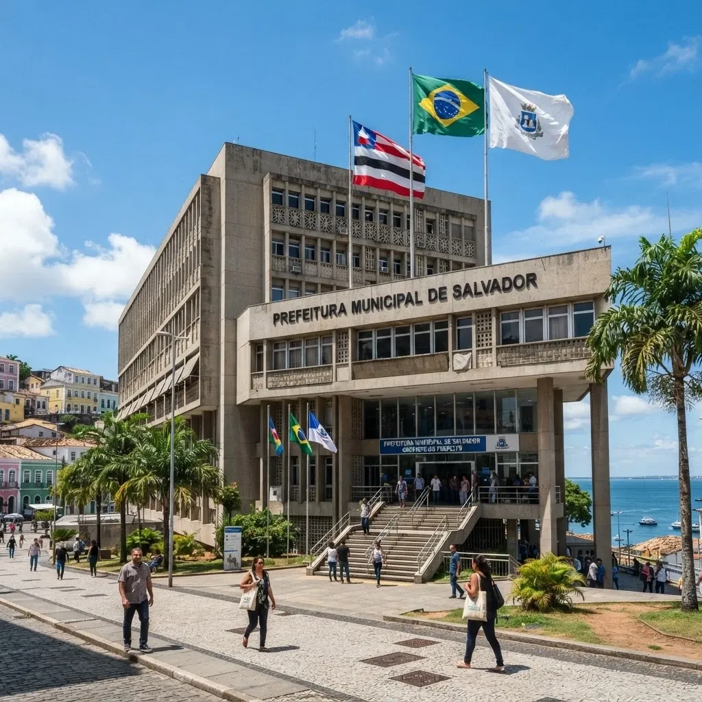 Fachada do prédio da prefeitura municipal